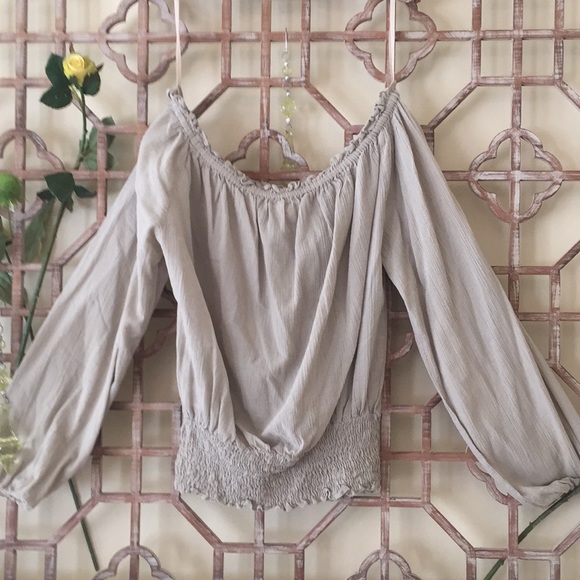 Michael Kors Tops - Michael Kors taupe off shoulder top